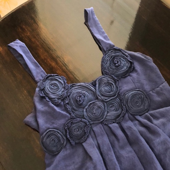 Blue linen Karlie dress - Picture 3 of 4